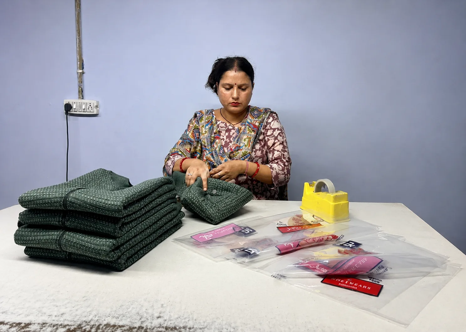 Packaging garments
