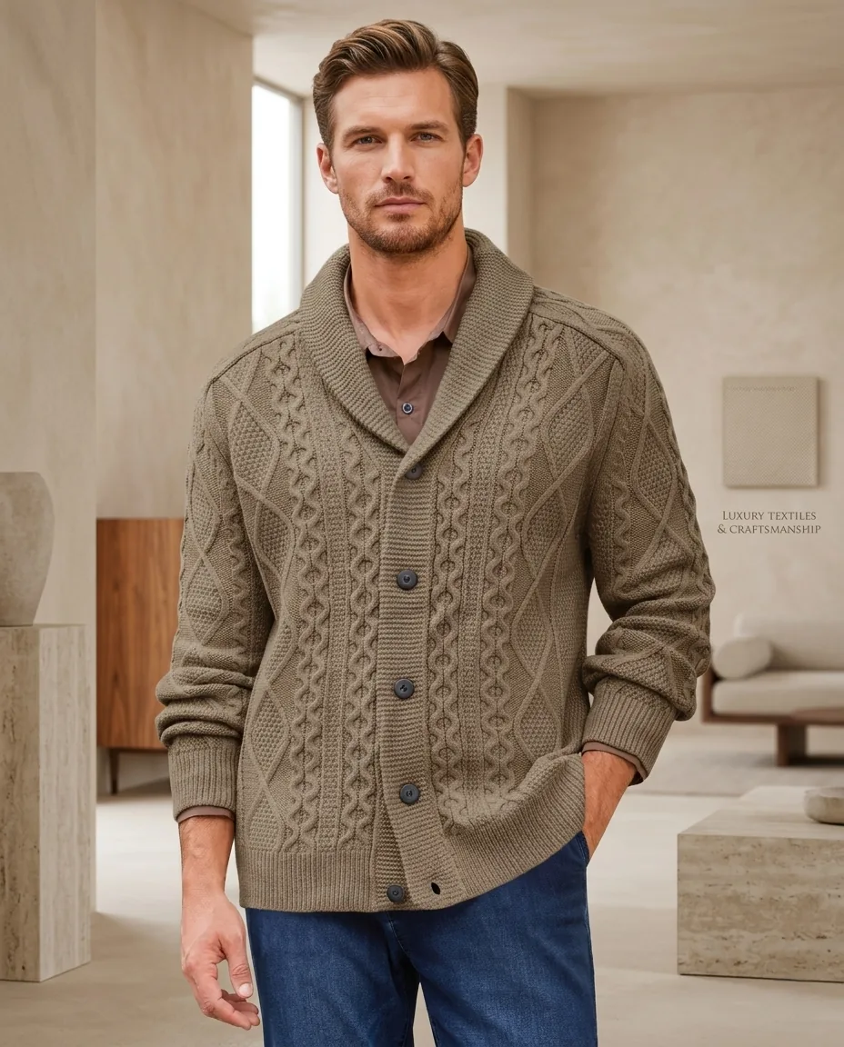 Men's button coat