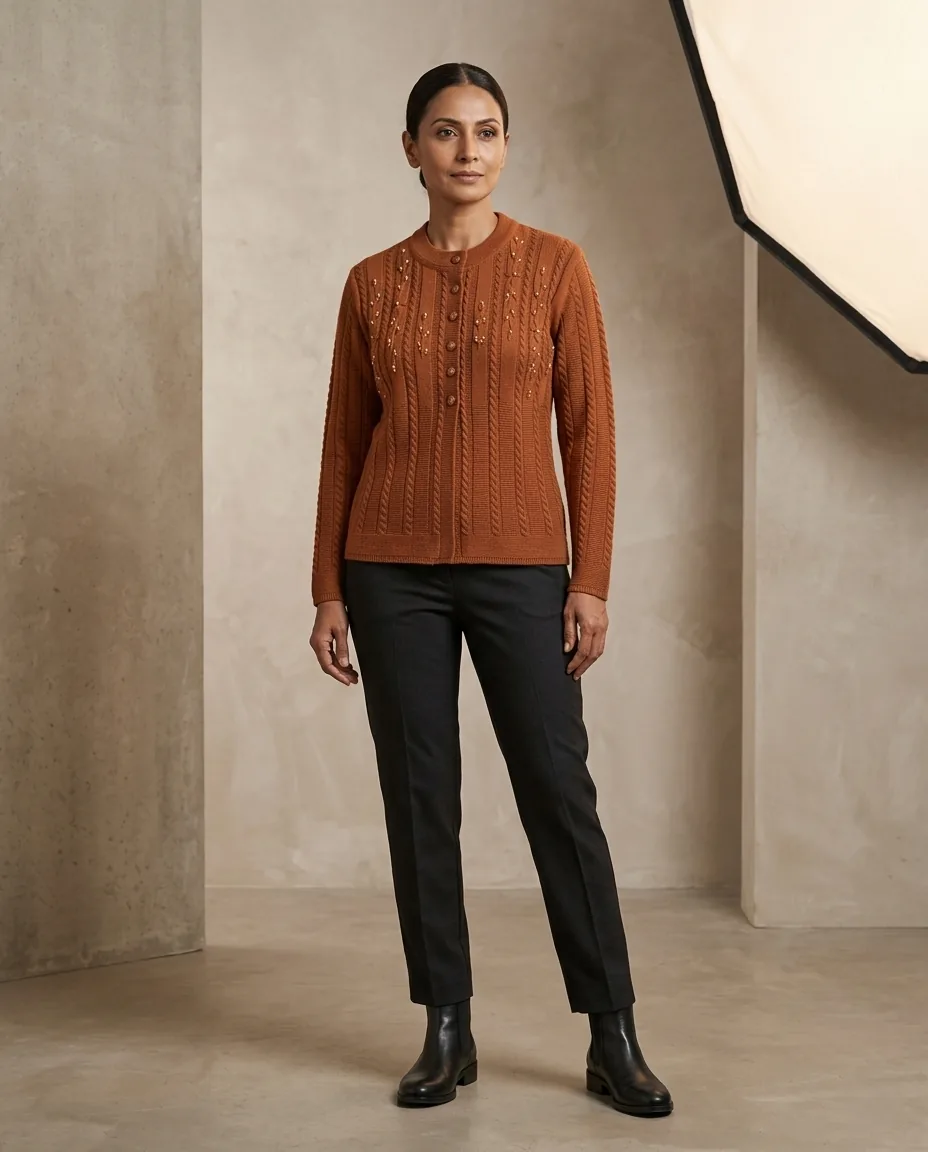 Women's Embroidered Cardigan